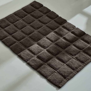 SB Design Square พรมเช็ดเท้า Lotus Rubic คอลเลคชั่น LT-TW-RB 06 Mocha ขนาด 50x70 ซม. (50x70 ซม.)