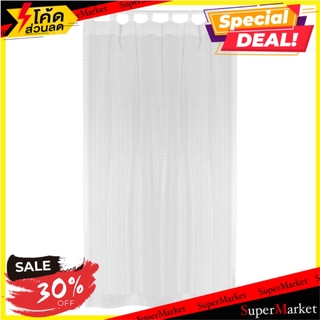 ผ้าม่านโปร่งห่วง HOME L&amp;S RIN 130x220 ซม. สีขาว ผ้าม่านประตู CURTAIN HOME L&amp;S RIN 130X220CM WHITE