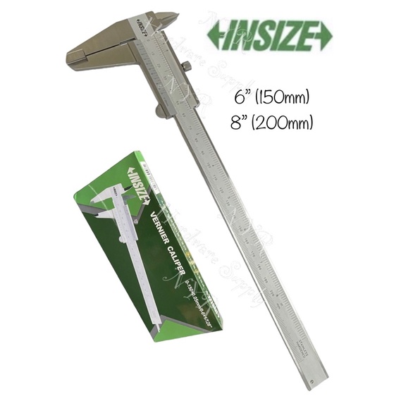 Insize Vernier Caliper 6 & 8 150mm 200mm INSIZE 1205-150S & 1205-200S