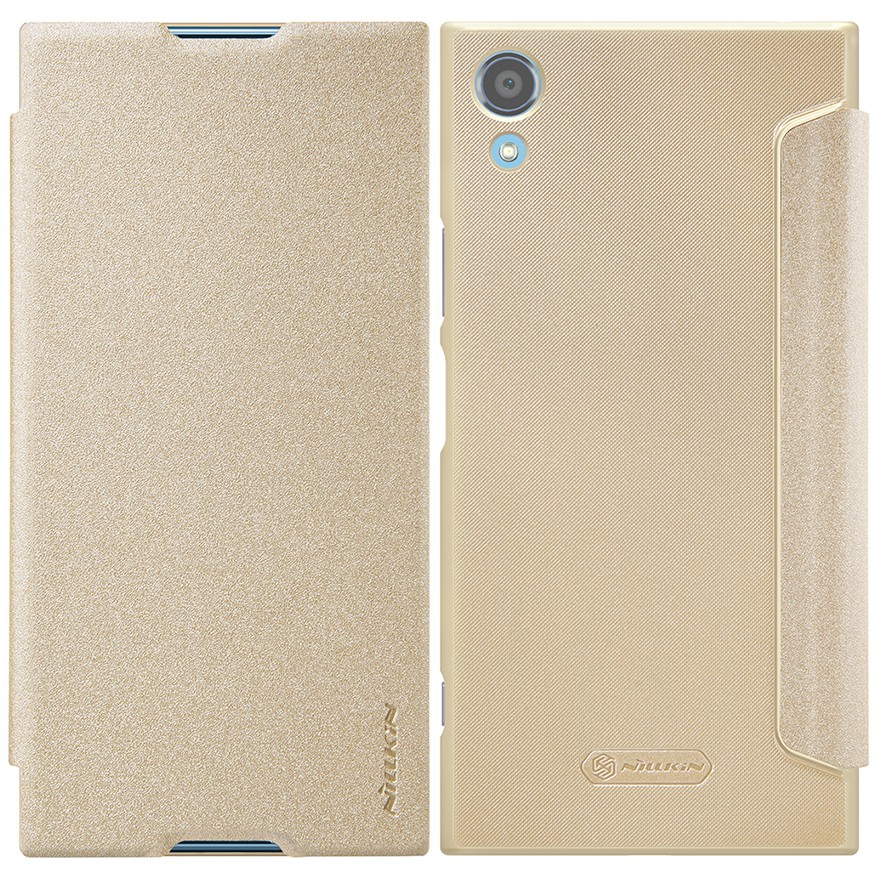 เคส Sony Xperia XA1 Plus Case แท้ 💯% Nillkin Sparkle Leather สีทอง