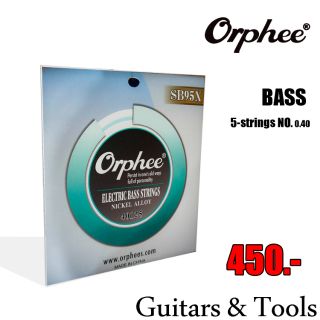 🎸สายชุดกีตาร์เบส5สาย สายเคลือบกีตาร์เบส🔥ราคาถูก คุณภาพดี🔥Orphee SB95x Coating🎉บริการเก็บปลายทาง