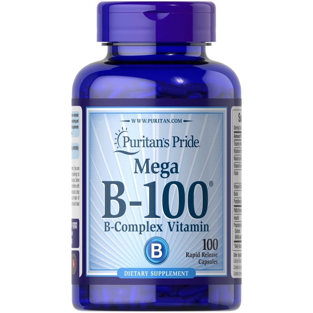 Puritan's Pride Vitamin B-100 Complex 100 capsules