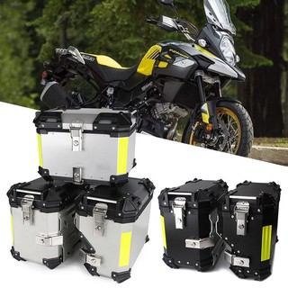 V-STROM650 ปี๊ปมอเตอร์ไชค์ ปี๊ปอลูมิเนียม กล่องติดมอเตอร์ไชค์ กล่องหลังจักรยานยนต์