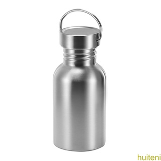 [huite]Stainless Steel Wide Mouth Drinking Water Bottle Sports Cycle