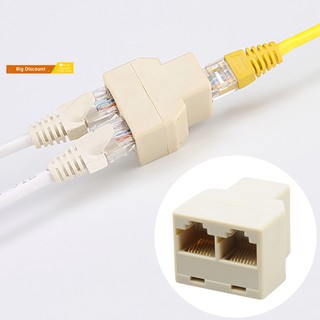 Pst_อะแดปเตอร์แยกเครือข่ายอีเธอร์เน็ต Cat6 5 5e RJ45 1 เป็น 2 ทาง