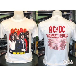 เสื้อวง &amp; ฮาเล่ย์ AC/DC  เสื้อวง &amp; ฮาเล่ย์ เสื้อยืด เสื้อยืดคอกลม เสื้อยืดผู้ชาย เสื้อสไตล์วินเทจ