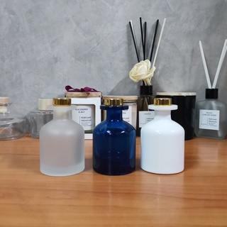 Diffuser Bottles ขวดก้านไม้กระจายกลิ่น ขวดเปล่าทรงกลมพร้อมฝา สี 80 ml.