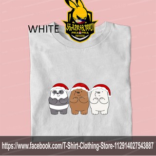 เสื้อยืด TREND WE BARE BEAR MERRY CHRISMAS V2 T SHIRT UNISEX MEN AND WOMEN