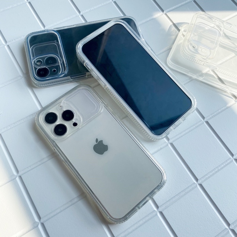 2in1 Clear Proslide Case สําหรับ Iphone 6 - 14 Pro Max