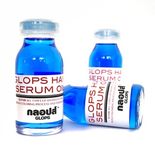 เซรั่มออย ผสมทรีทเม้นท์ บำรุงผมแห้งชี้ฟู GLOPS HAIR SERUM OIL 15ml.