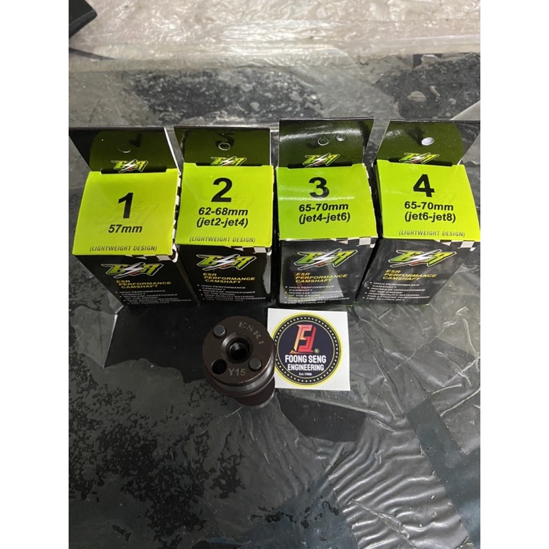 Esr CAM LC135 / Y15 / NVX / Y16 / VVA RACING CAMSHAFT 1 , 2 , 3 , 4 ดีไซน์น้ําหนักเบาจาก