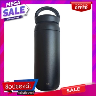 กระบอกน้ำสเตนเลส DEIM 500 มล. สีดำ ภาชนะใส่น้ำและน้ำแข็ง STAINLESS STEEL VACUUM FLASK DEIM 500ML BLACK