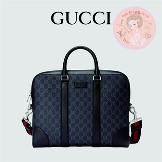 Shopee ถูกที่สุด 🔥ของแท้ 100% 🎁 Brand New Gucci GG Supreme Canvas Briefcase