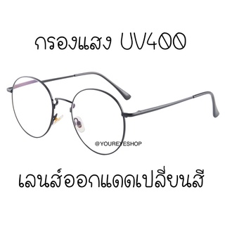 แว่นสายตาสั้นเปลี่ยนสี -0.50 ถึง -8.00 เลนส์มัลติโค้ท+ออโต้ รุ่น 8265B