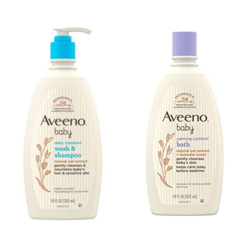 Aveeno Baby Daily Moisture Gentle Bath Wash &amp; Shampoo ครีมอาบน้ำสำหรับเบบี้