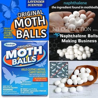 ลูกเหม็นดับกลิ่นไม่พึงประสงค์แบบเม็ด Moth balls original