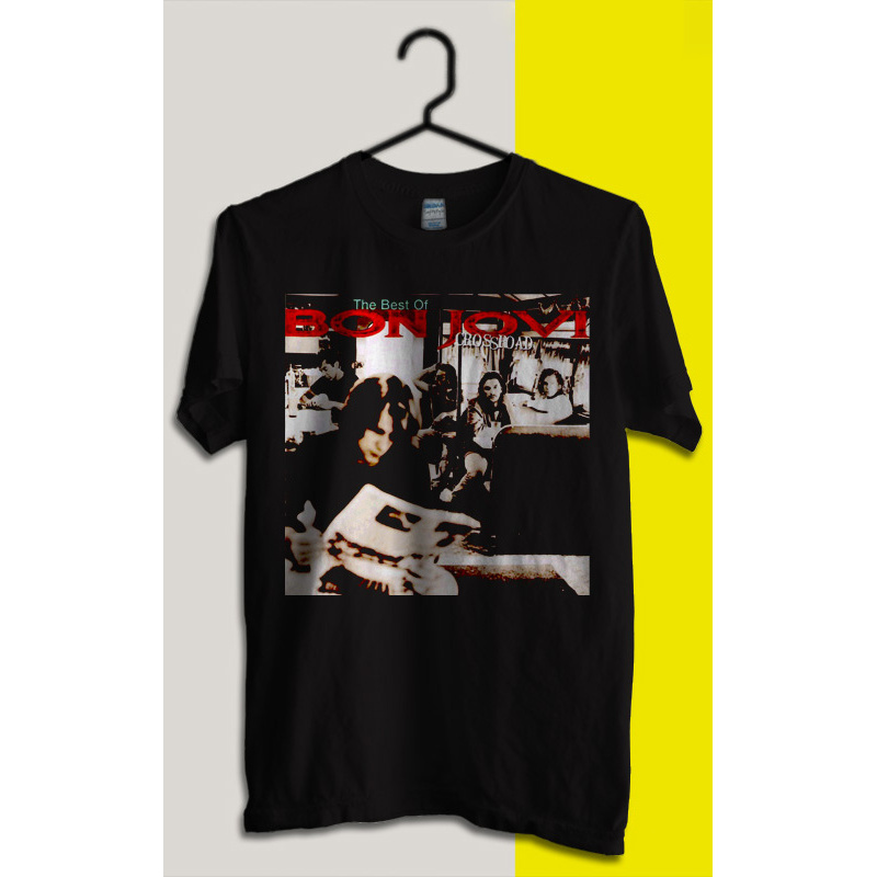 เสื้อยืดพิมพ์ลาย Bon Jovi 23 Music Band Distro Digital Screen