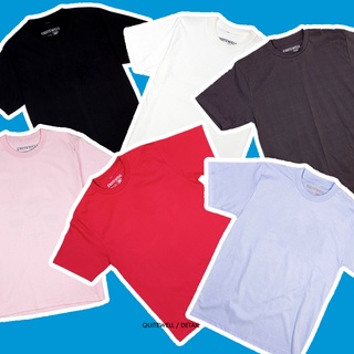 เสื้อยืดโอเวอร์ไซส์QUITEWELL เสื้อเปล่า มี 6 สี ดำ ขาว ชมพู แดง เทาดิน ฟ้าS-3XL