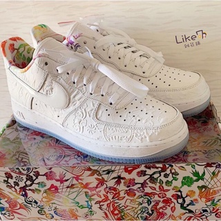 ❈[ข้อเสนอพิเศษ] ∈◐♨Nike Air Force 1 Low Cny Paper Cut เหรียญทองแดงสีขาว Low Tube รองเท้าผ้าใบผู้ชายและผู้หญิงรองเท้าสบาย