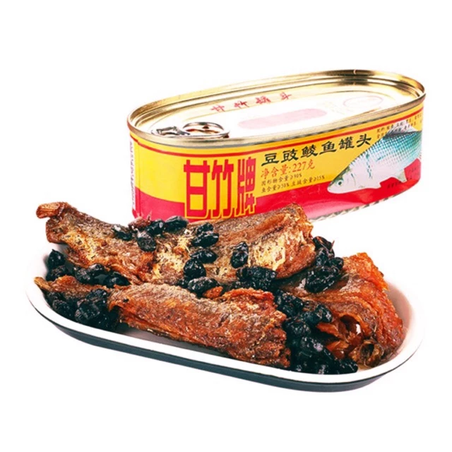 ปลากระป๋อง ตรา Ganzhupai พร้อมส่ง (甘竹牌豆豉鲮鱼罐头)ขนาด 227g 鱼罐头 ปลากระป๋องเต้าซี ปลากระป๋องผักแห้ง