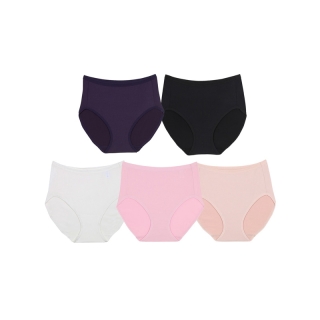 Wacoal Short Panty Set 5 ชิ้น กางเกงใน รูปแบบเต็มตัว รุ่น WU4F34 คละสี (BE,BL,CP,GY,BT)