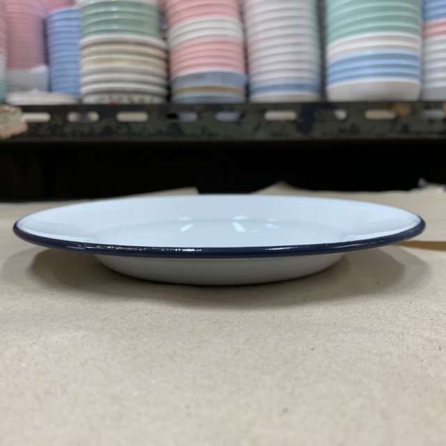 จานสังกะสี เคลือบขาว - รูปที่ 2