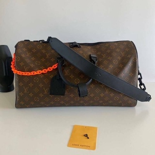 กระเป๋าเดินทาง หลุย Keepall Virgil Abloh Ss19 Bandouliere 50 Monogram Canvas Hiend1:1