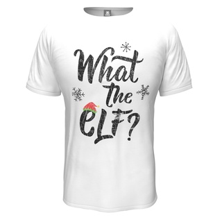 เสื้อยืด พิมพ์ลาย What The Elf สไตล์วินเทจ คลาสสิค ของขวัญวันเกิด สําหรับผู้ชายSize S-5XL