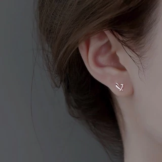 ส925 ต่างหูชุบเงิน ต่างหูแฟชั่น