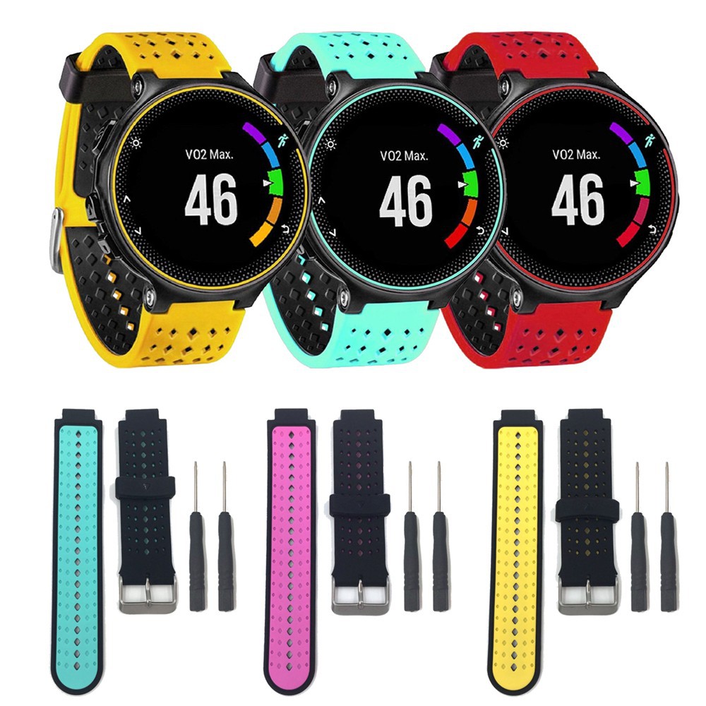 GARMIN สายนาฬิกาข้อมือซิลิโคนสําหรับ Garmin Forerunner 220 230 235 620 630