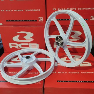 ล้อแม็ก (Racing Boy) ขอบ 17 WAVE110-I /DREAM SUPER CUP / SUPER CUP หน้าดิส สีขาว ล้วน (ลาย588) รหัส : 043033