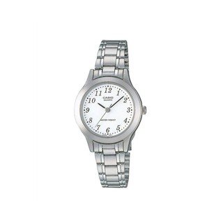 ﻿Casio นาฬิกาผู้หญิง สายสเเตนเลส รุ่น LTP-1128A-7BRDF - สีขาว/เงิน