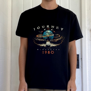 เสื้อผ้าผชเสื้อยืด พิมพ์ลายวง Journey Departures 1980T สําหรับผู้ชายS-5XL