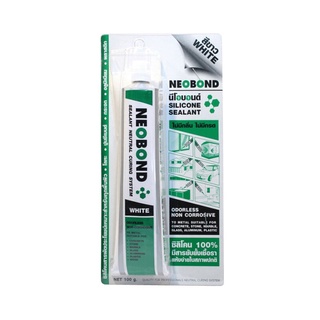 ✨นาทีทอง✨ NEOBOND ซิลิโคนยาแนวเบอร์ 4 รุ่น GN0004AF00W ขนาด 100 กรัม สีขาว 🚚พิเศษ!!✅