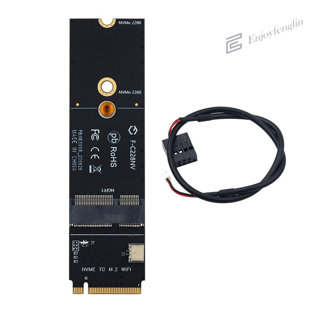 № （En） M.2 M Key to M2 A + E Key Slot PCIe Bluetooth WiFi Card Adapter for  AX200 9260AC TqzT | Shopee Thailand