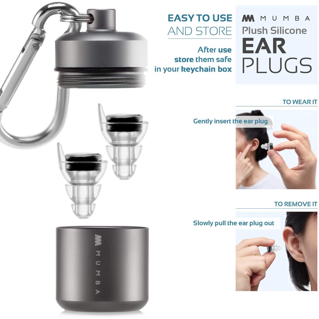 ที่อุดหูนักดนตรี 24dB ความเที่ยงตรงสูง ใช้ซ้ําได้ สําหรับทุกเพศทุกวัย
