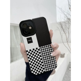 เคสโทรศัพท์ไอโฟน(iphone)พิมพ์ลายฟันสุนัข Houndstooth