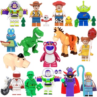 บล็อกตัวต่อ รูปสัตว์ Toy Story ขนาดเล็ก ของเล่นสําหรับเด็ก