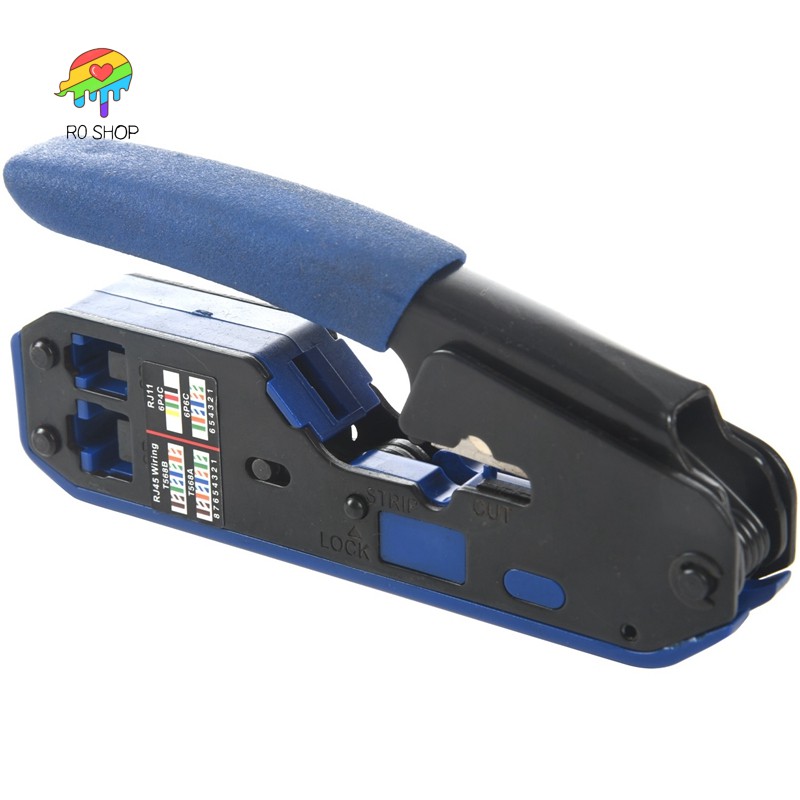 -Rj45 เครื่องมือเครือข่าย Crimper สายเคเบิลปอก Plier Stripper สําหรับ Rj45 Cat6 Cat5E Cat5 Rj11 Rj12