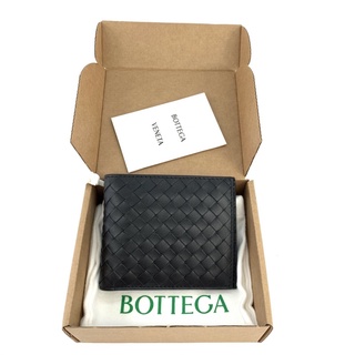 new bottega wallet 8cards : Black การ์ด กล่องแทน ถุงผ้า