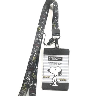 SNOOPY big1 สายคล้องคอ สายคล้องบัตร ที่ใส่บัตร ซองใส่บัตร ที่ใส่บัตร พร้อมสายคล้องคอ ลาย SNOOPY งานดี สวยงาม   8118 SHOP