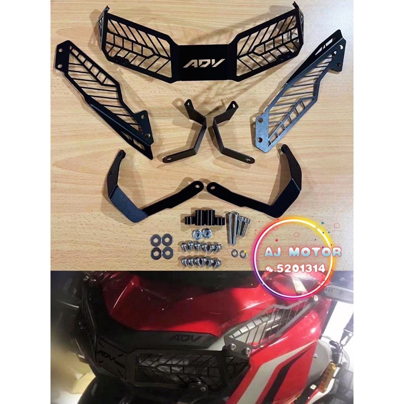 Adv150 ADV160 HEAD LAMP GUARD HONDA ADV 150 160 HEADLIGHT FRAME LAMPU DEPAN LIGHT CRASH BAR ENGINE B