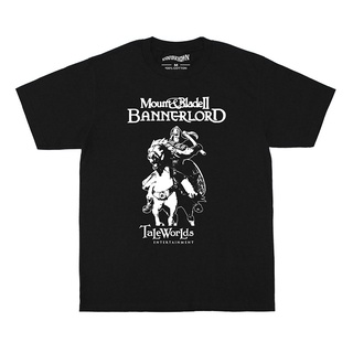 เสื้อยืดแขนสั้น คอกลม ผ้าฝ้าย พิมพ์ลาย Mount &amp; Blade Overlord สําหรับผู้ชายS-5XL