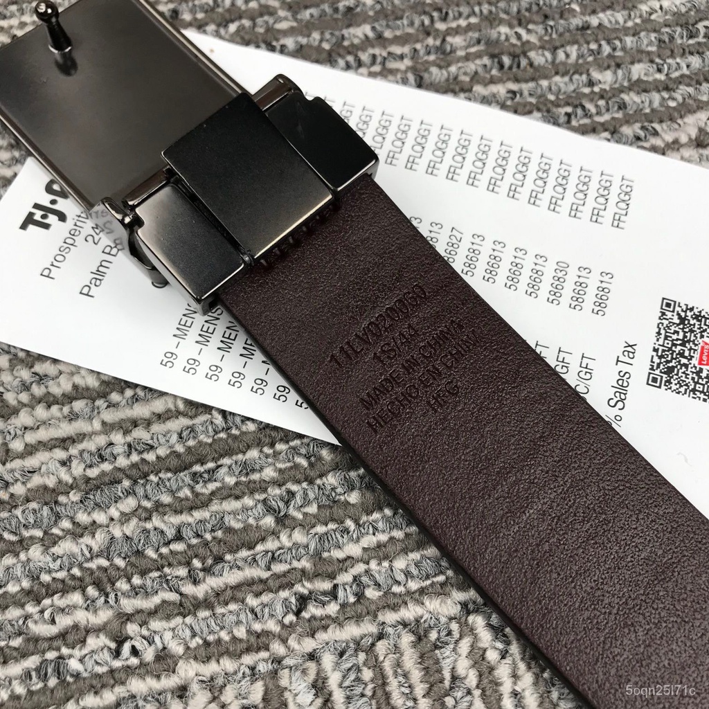 Levis Business men's Double buckle Pin buckle belt Real leather levis ...