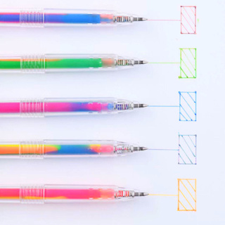 NARITA Color Gel Pen ปากกาเจลสี รุ่น 105CH Rainbow สีสายรุ้งสวยสดใส ลุ้นกับสีออกมาแต่ละรอบไม่ซ้ำกัน เครื่องเขียนน่ารัก