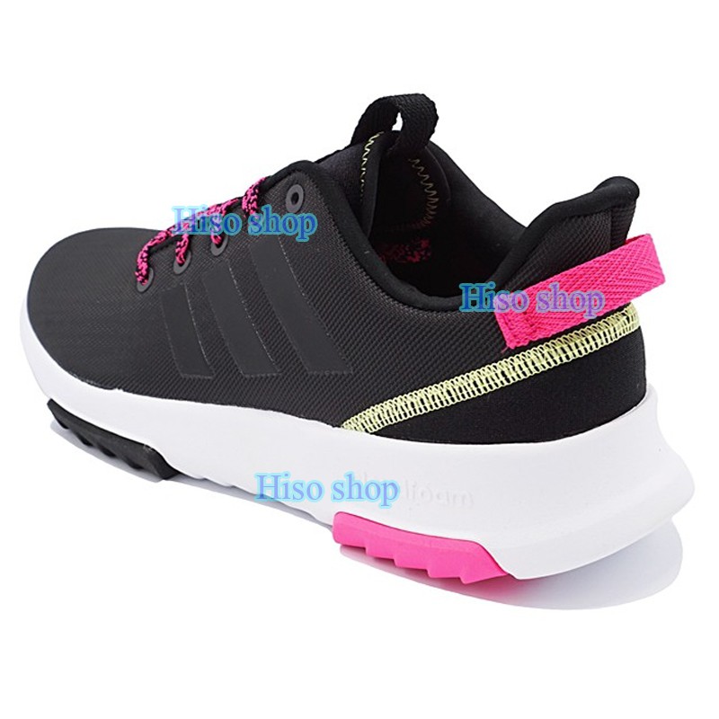 รองเท้าลำลองผู้หญิง ADIDAS NEO Cloudfoam Racer TR ของแท้ สีดำตัดชมพู ไซส์ 41.5 แบรนด์แท้shop 100%