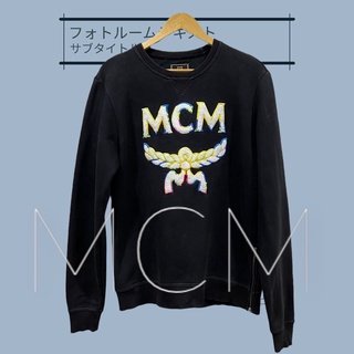 vintage mcm sweater MCM Munchen Crewneck Sweater สภาพ80-90% ไม่มีขาด บิ้กโลโก้MCM ลายหายาก คลายรุ่นใหม่