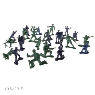 [HOMYL2] 24pcs Military Playset Plastic Toy 5cm Soldiers &amp; Police Army Men Figures