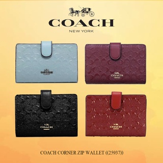 COACH CORNER ZIP WALLET ((25937))