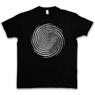 T-shirt  เสื้อยืด ลายเขาวงกต Hypno Spirale Kreis สําหรับผู้ชายS-5XL